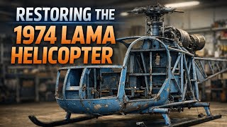 From Rust To Shine 1974 French Blue Aérospatiale Sa 315B Lama Asmr Restorationrestoration Journey