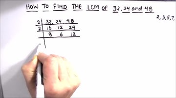 How to find the LCM of Three Number / LCM of three number / LCM  by prime factorization (24 32 48)