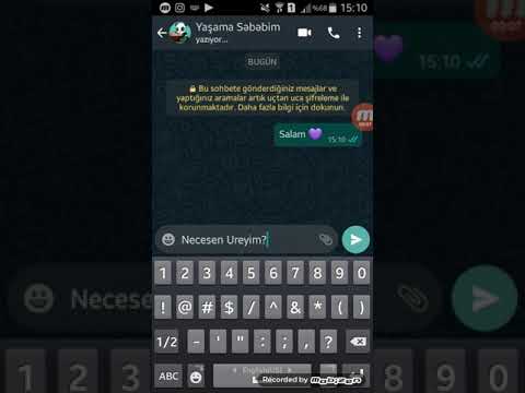 😳Urey Acidan Whatsapp Ayriliq Mesaji😳