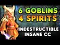 6 Goblins + 4 Spirits?! 😱 | Indestructible units that TURN EVERYTHING TO STONE | Auto Chess