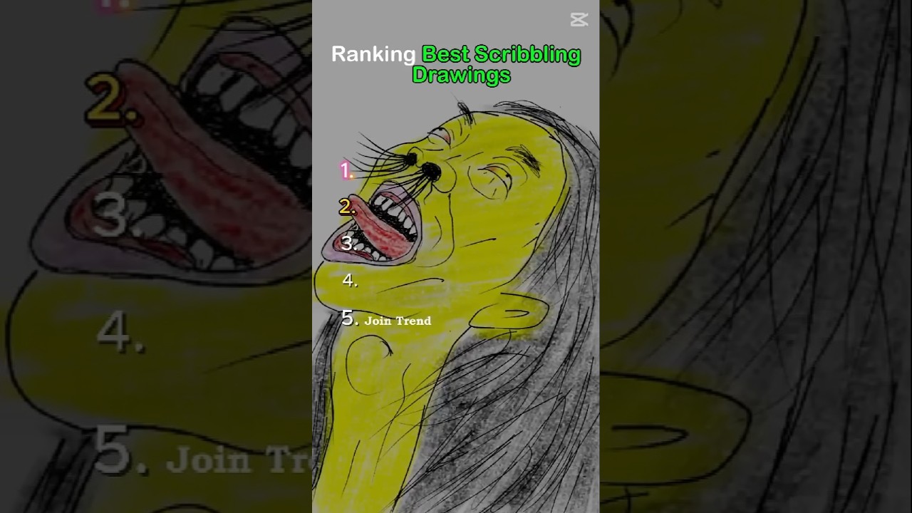Ranking Best Scribbling Drawings. #funny #shorts