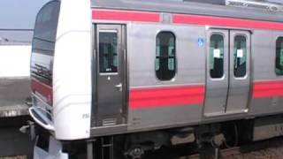 京葉線E331系到着発車