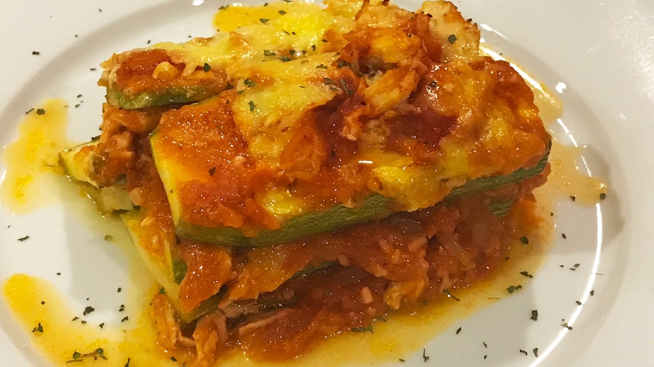 Lasagna de Calabacitas con pollo