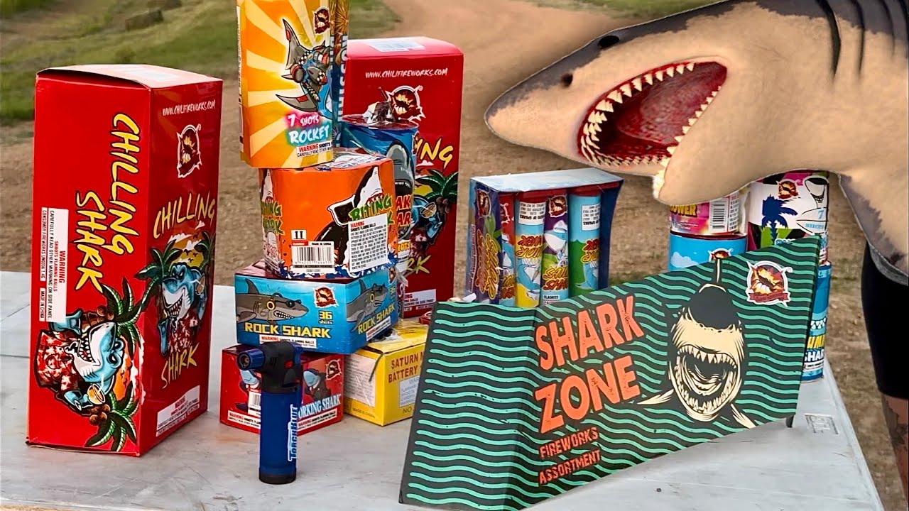 DO SHARKS LIKE FIREWORKS? (SHARKZONE FIREWORK ASST. $78) - YouTube