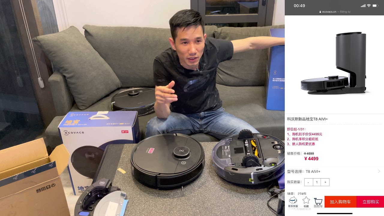 Ecovacs Deebot T8 MAX 3 YouTube video