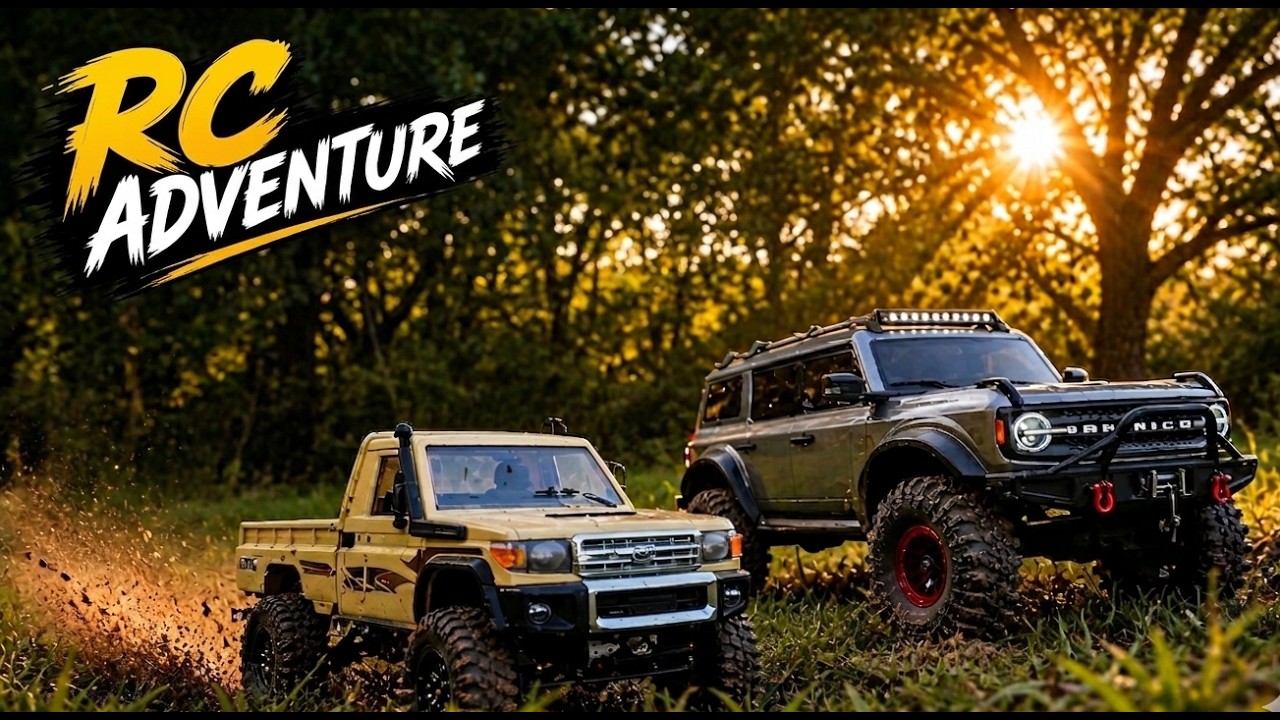 WL Bronco and MNRC LC79. 😳🌿 Pure Scale Adventure #rc #rccrawler # ...