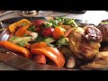 Курица запеченная с овощами