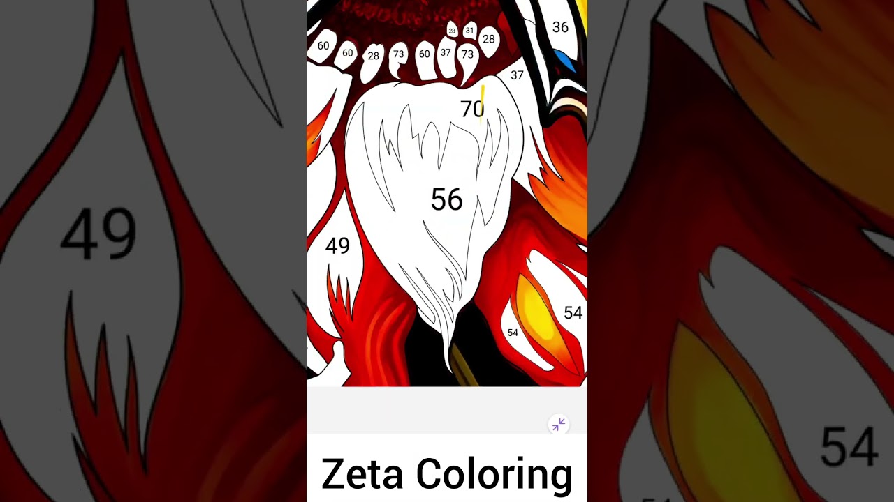 Satisfying Digital painting trending video | Zeta Coloring pages satisfying Digital drawing 