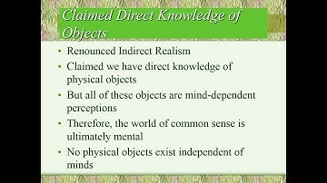 British Empiricism: George Berkeley