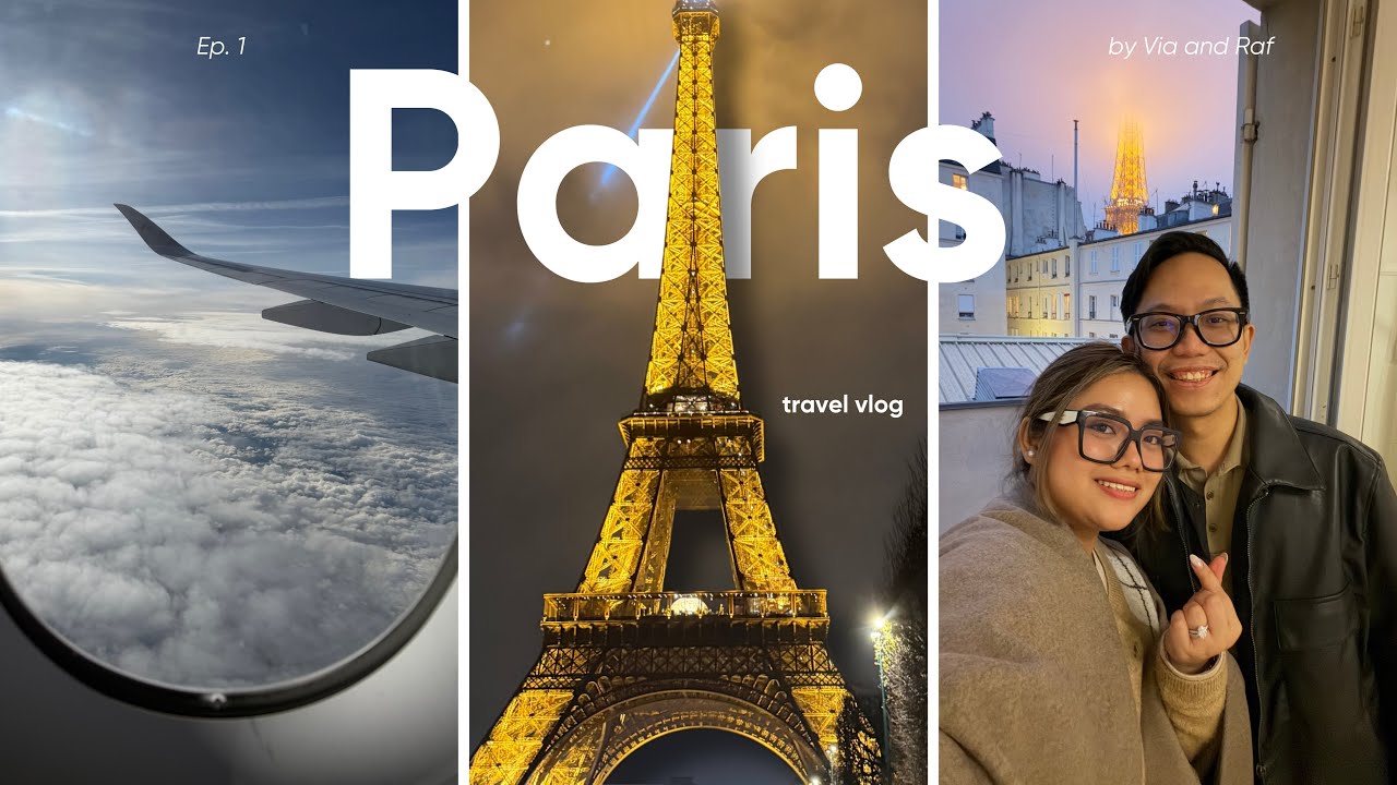 Honeymoon in Paris ✨ | December Winter Episode 1 – Night Stroll at Eiffel Tower