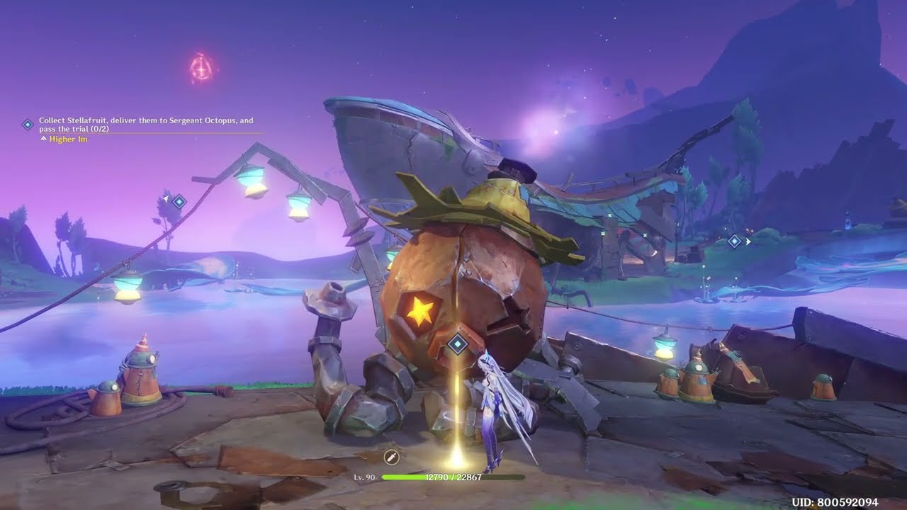 Collect Stellafruit deliver them to Sergeant Octopus and pass the trial | The Tale Telling Heart