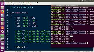 Learn to program in C Linux [ 2 ]: Variable types
