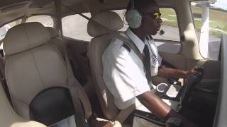 Cessna 172 Solo flight in the pattern (GoPro HD)
