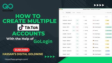 Create Multiple Tiktok Accounts | GoLogin is the best browser for multi-accounting! @Gologin