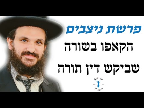 פרשת ניצבים הקאפו בשואה שביקש דין תורה