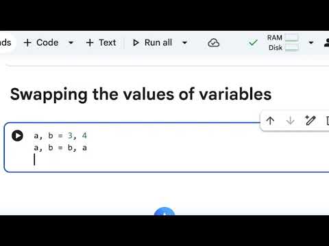 The best way to understanding swapping the values of variables #python #pythonprogramming