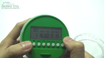 Hướng dẫn cài đặt van nước hẹn giờ điện tử