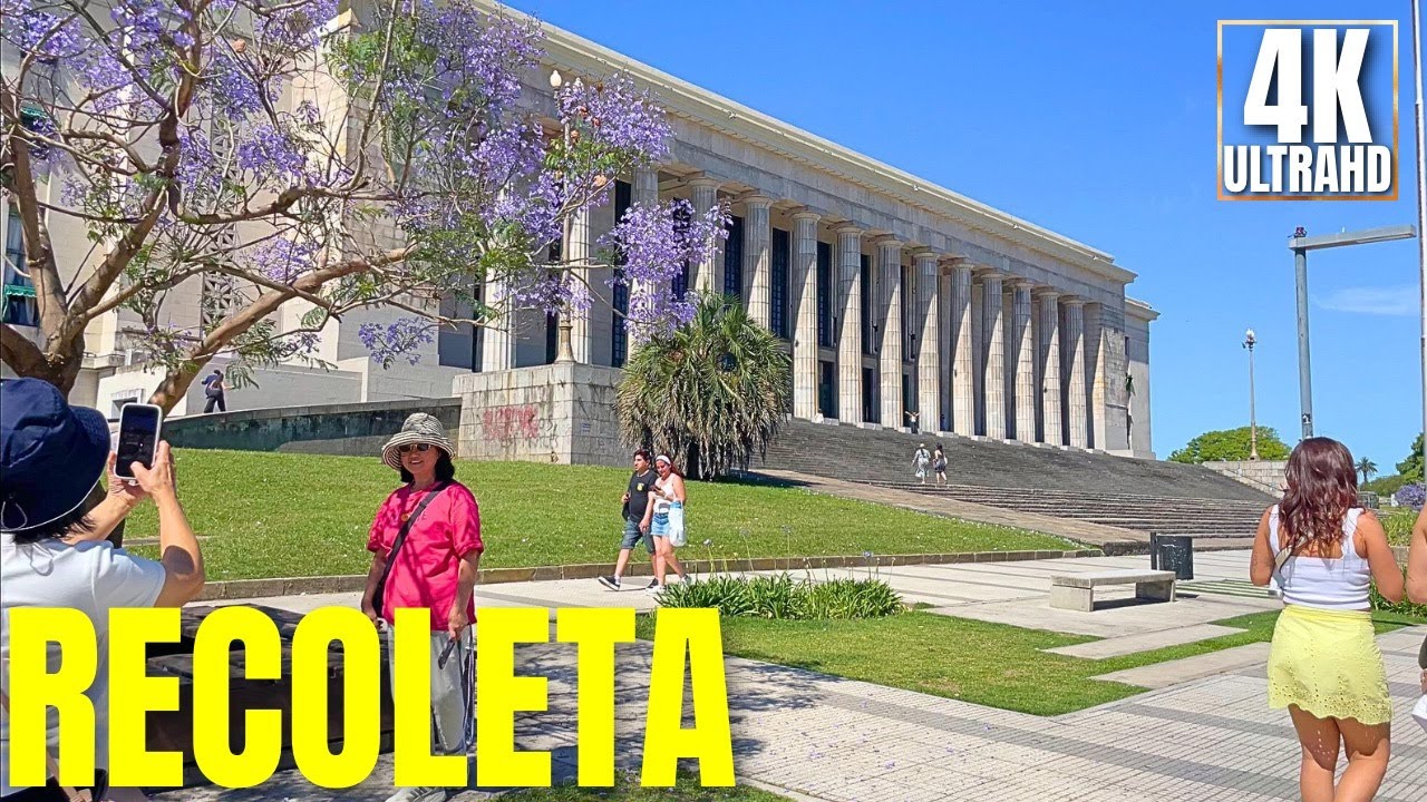 [4K] Buenos Aires Recoleta Walking Tour | One of the City’s Most Beautiful Neighborhoods