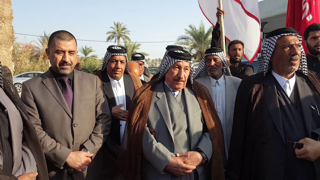 إستقبال مهيب للشيخ تگليف آل عبد علي آل دانه شيخ الجبور في مظيف الشيخ نجم آل عگيلي شيخ قبيلة الثراون