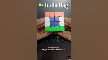 Making India 🇮🇳 flag with 4x4 cube 🧡🤍💚 !