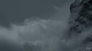 Magnificent snowstorm on the mountain 2 hours #ASMR #infinite #relaxing