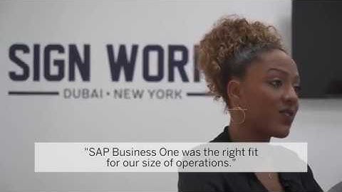 Sign Works displays greater organisation with SAP Business One