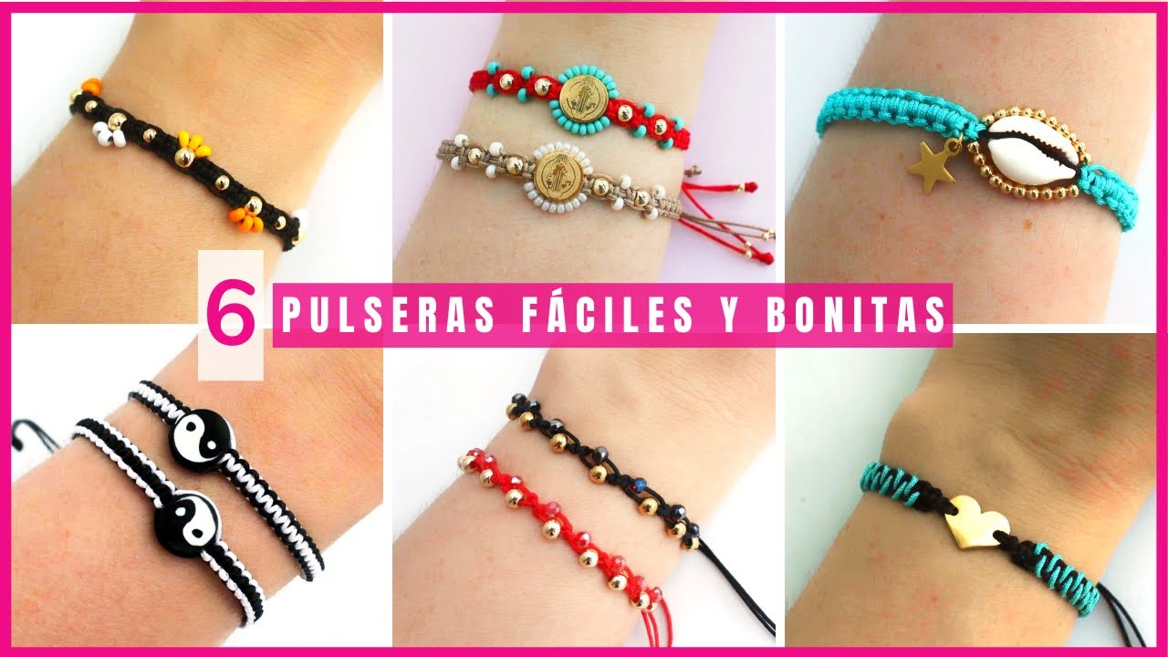 6 простых и быстрых браслетов из макраме 💜 / Быстрая версия / #браслетымакраме