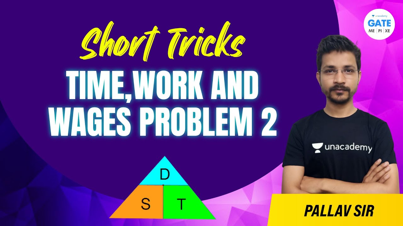Time Work And Wages Problem 2 Short Tricks By Pallav sir YouTube