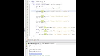 If statement,else if and else in Java NetBeans with example.