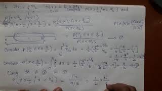 Computing the conditional probabilities using pdf