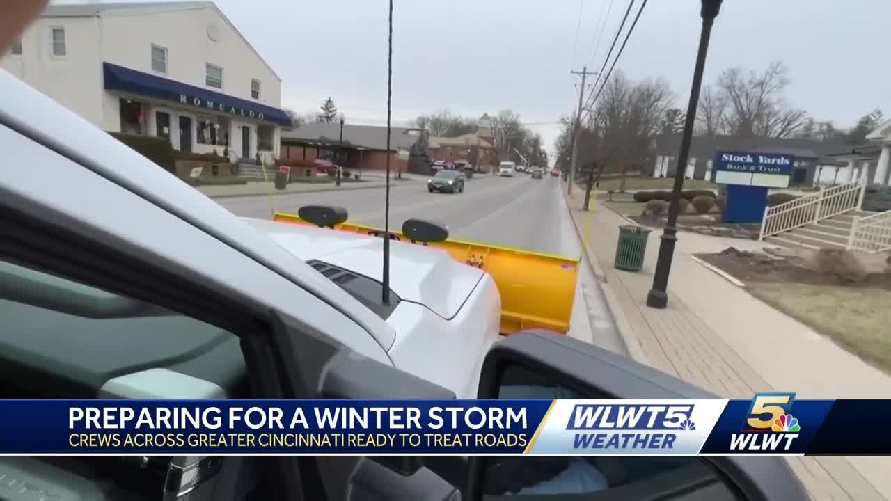Crews across Greater Cincinnati preparing to treat roads ahead of ...