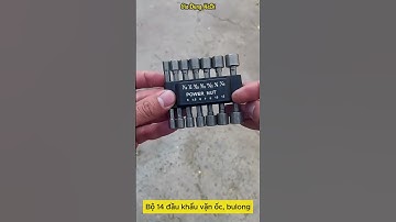 Bộ 14 đầu khẩu vặn ốc bắn tôn chuôi lục giác gắn máy khoan cầm tay  #giadungnadi #daukhaulucgiac