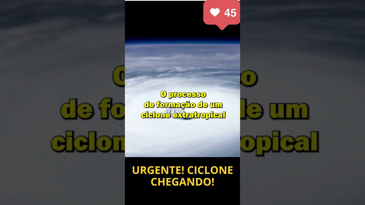 URGENTE! CICLONE EXTRATROPICAL CHEGANDO NA REGIÃO SUL HOJE! #previsãodotempo #ciclone