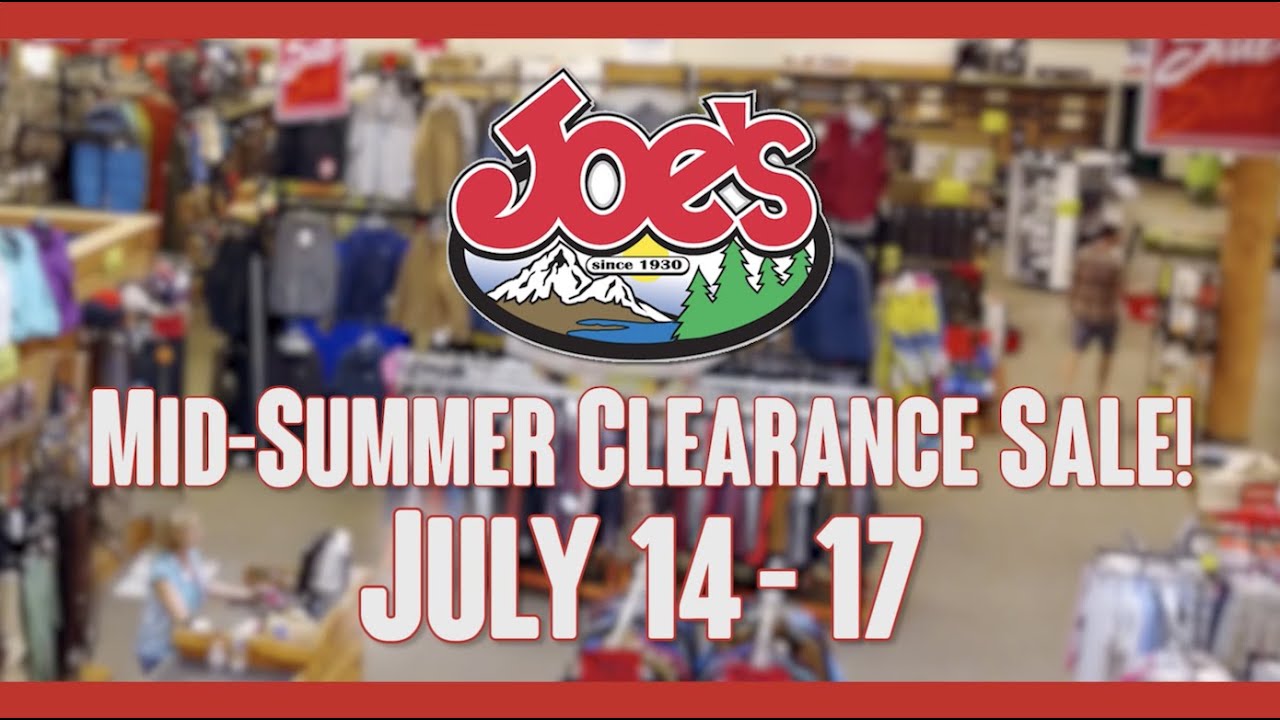 Joe's Sporting Goods Mid-Summer Clearance July 2022