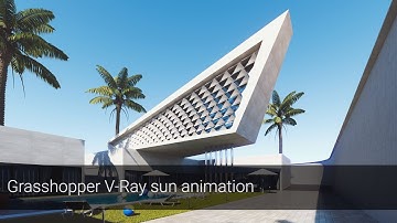 V-Ray Next for Rhino – Grasshopper V-Ray Sun animation