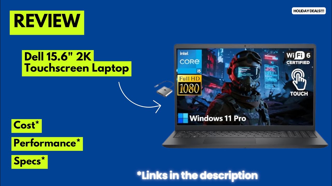 Обзор ноутбука Dell с 15,6-дюймовым сенсорным экраном 2K, процессором Intel i5-1334U, 32 ГБ опера...
