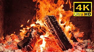 🔥Fireplace Video With Burning Logs & Fire Sounds 🔥 Fireplace At Night Tv 4K Uhd 🔥 Fireplace Relaxing