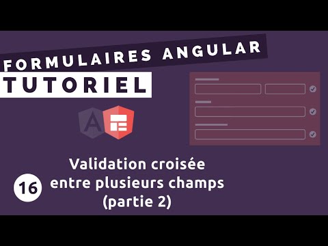 Tutoriel Formulaires Angular #16 - Validation croisée (Partie 2): afficher les erreurs