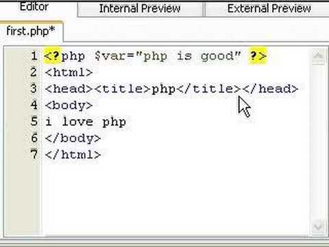 HTML and PHP Integration