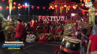 Kolaborasi Musik Barongsai dengan Musik Barong Banyuwangi di Festival Imlek