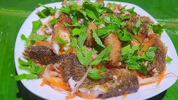 Gỏi Củ Cải Cá Lóc ,cuốn bánh tráng siêu ngon cách làm đơn giản