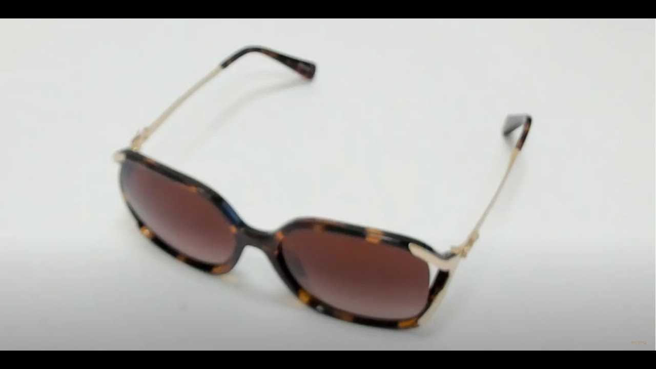 Coach Sunglasses Model-HC8280 Color-512013 Dark Tortoise-Silver/Brown Gradient  Lenses
