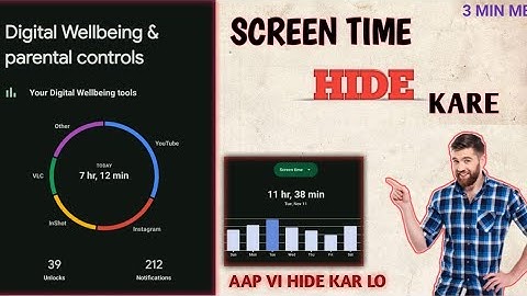 SCREEN TIME HIDE KARE || DIGITAL DASHBOARD HIDE KARE || TECH BY JINHAN || #tech #trendingvideo 