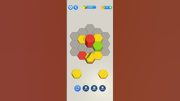 Hexa Sort Stack Color Puzzle Game Level 1 🔥   #hexapuzzle #tendingshorts
