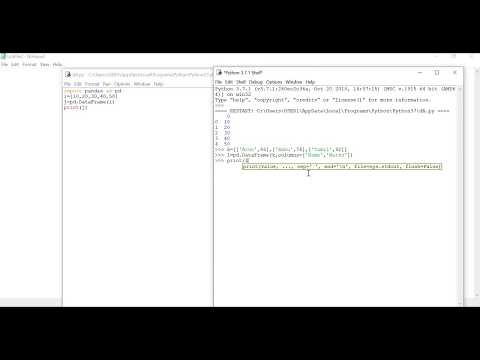 Python Pandas- Create a DataFrame using List