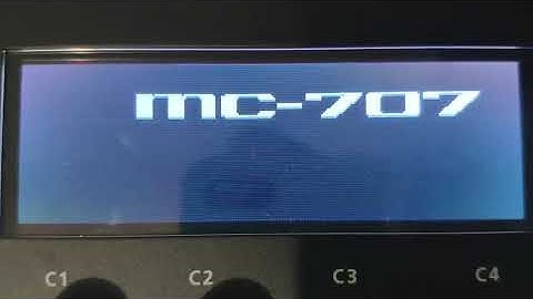 Sunday evening sound design on MC-707