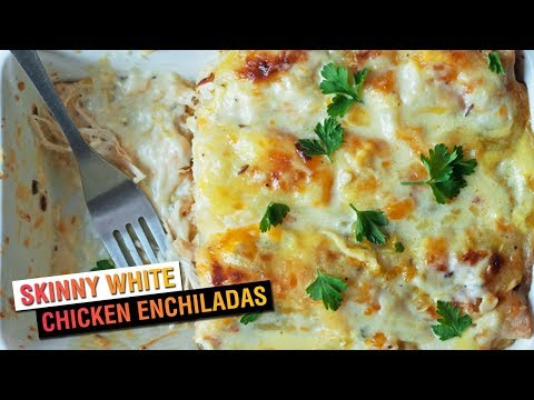 Skinny White Chicken Enchiladas