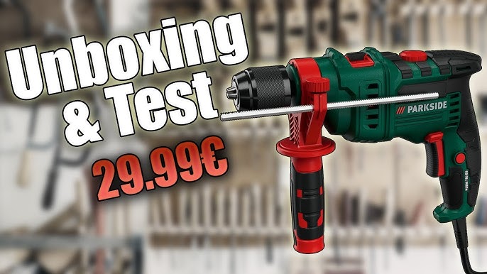 Parkside Hammer Drill PSBM 750 B3 Unboxing Testing - YouTube