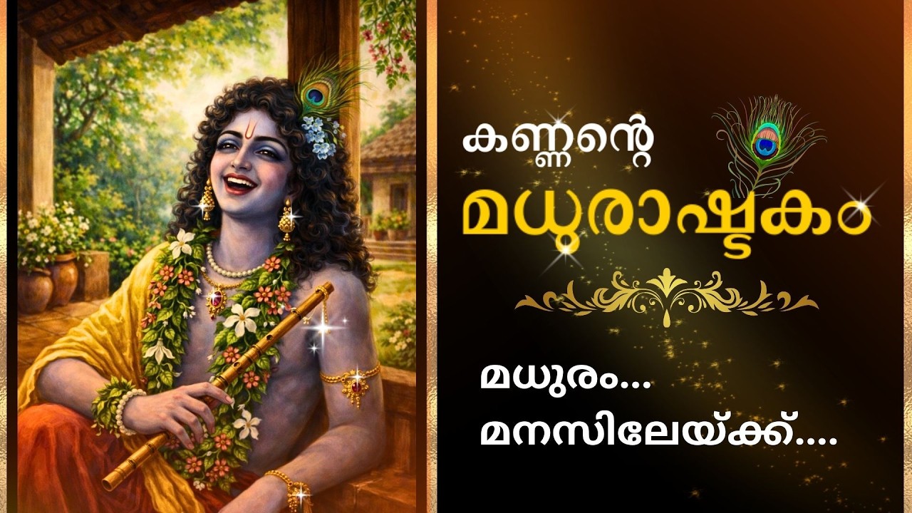 മധുരാഷ്ടകം പാരായണം | മനസ്സിനെ ശാന്തമാക്കുന്ന കൃഷ്ണഭക്തി ഗീതം | മലയാളം വരികൾ സഹിതം... |  മന്ത്രമുഗ്ധം