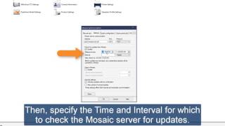 Configure Mosaic Connection - FOSS Integrator
